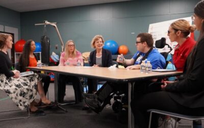 Senator Tammy Baldwin talks with local Wisconsinites on Medicaid
